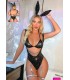 New Dreams Simli Tavşan Kulaklı Body