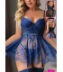 New Dreams Fileli Fırfırlı Dantelli Elbise Takımı