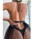 New Dreams Siyah Dantelli Straplez Elbise