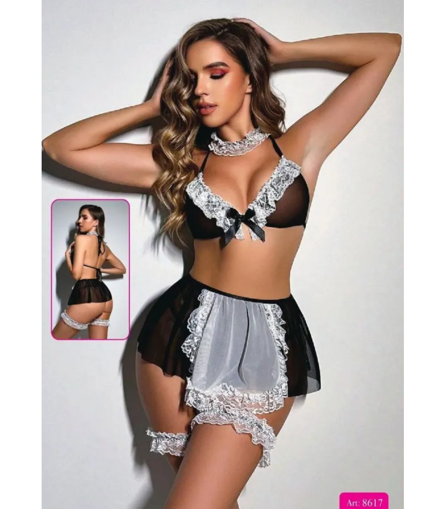 New Dreams Fırfırlı Hizmetçi Kostümü Takımı