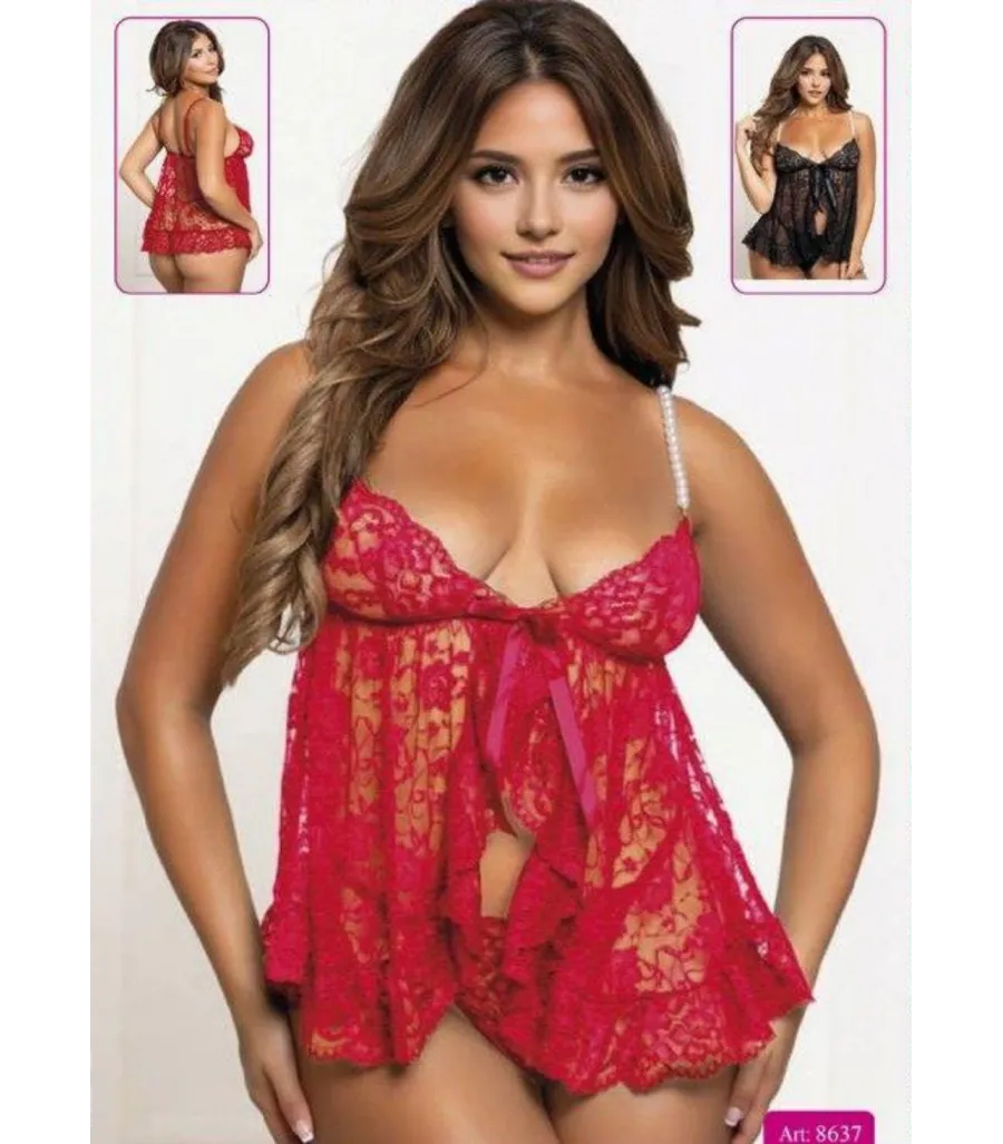 New Dreams Kırmızı Dantelli Babydoll