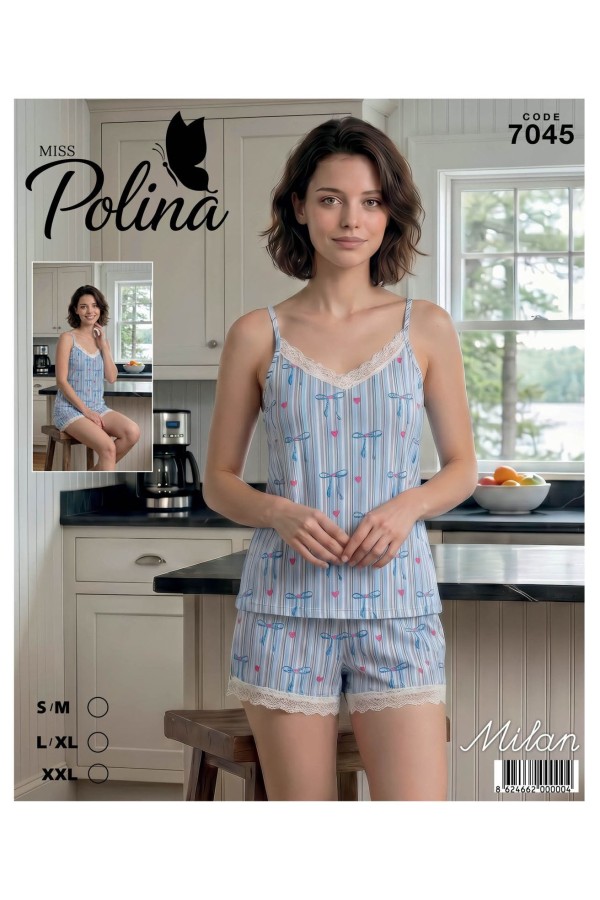 Atlas Life Kadın Pijama Takımı Mavi Modeli Ve