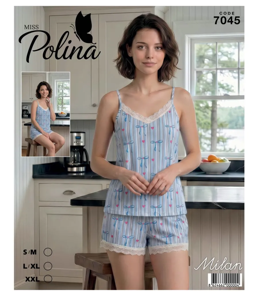 Atlas Life Kadın Pijama Takımı Mavi Modeli Ve