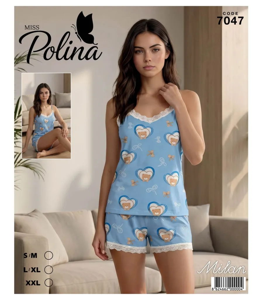 Atlas Life Kadın Pijama Takımı Mavi Modeli Ve