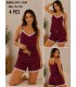 Toptan Atlas Life Bamboo Şortlu Takım Bordo Puantiyeli (Ton 2)
