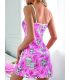 Desenli Gecelik Pembe