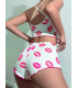Desenli Body Beyaz