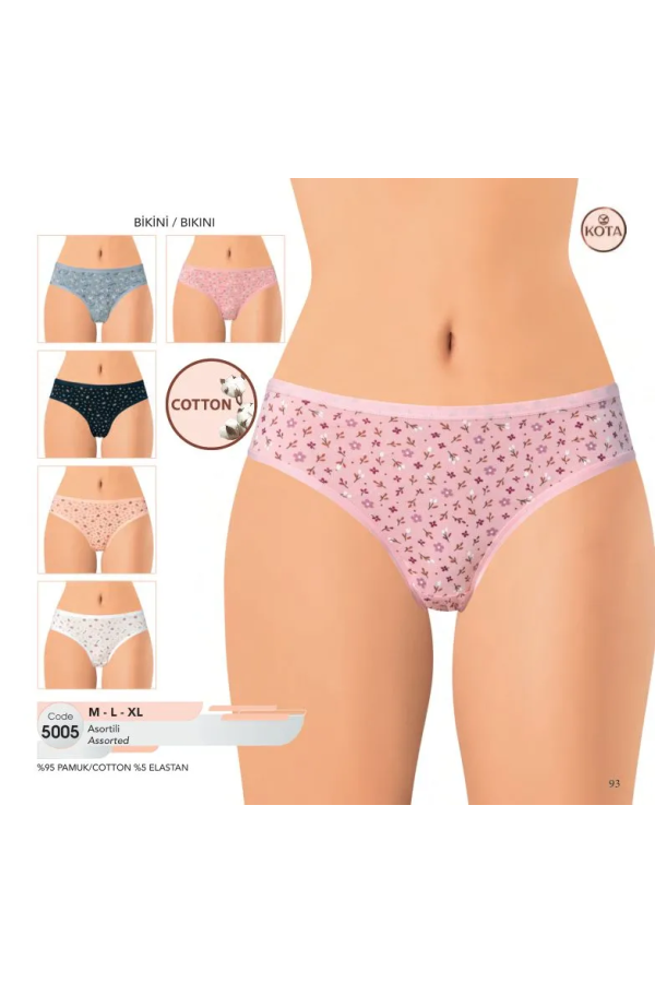 Kota 5005 Pamuk Bikini Çiçekli