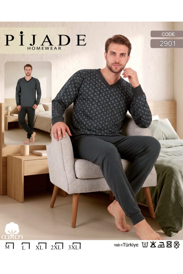 KSM Erkek Kısa Kollu Pijama Takımı Modeli Ve
