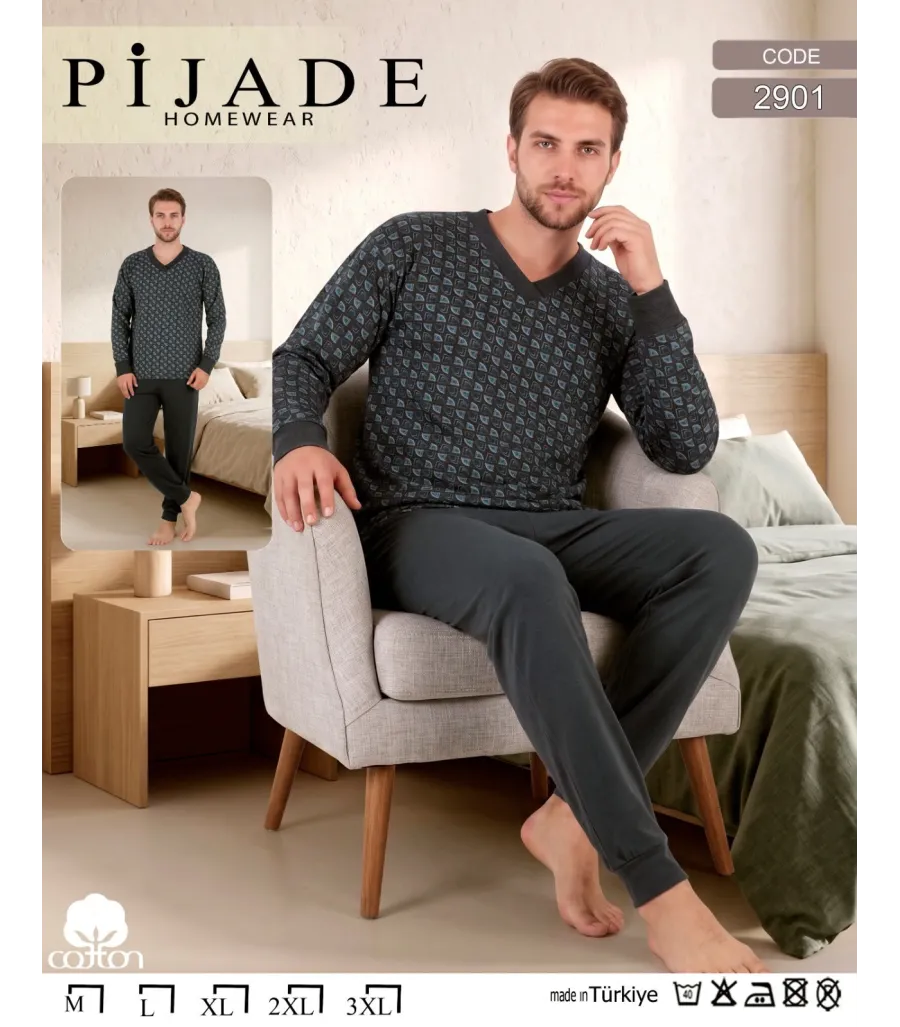 KSM Erkek Kısa Kollu Pijama Takımı Modeli Ve