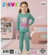 Zirve Kids Kız Yeşil Ayıcıklı Çocuk Pijama Takımı
