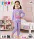 Zirve Kids Kız Lila Ayıcıklı Çocuk Pijama Takımı