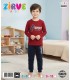 Zirve Kids Erkek Bordo Sport Çocuk Pijama Takımı