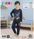 Zirve Kids Erkek Lacivert Baskılı Çocuk Pijama Takımı