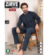Zirve Lacivert Çizgili Erkek Selanik Kışlık Pijama Takımı Model 256