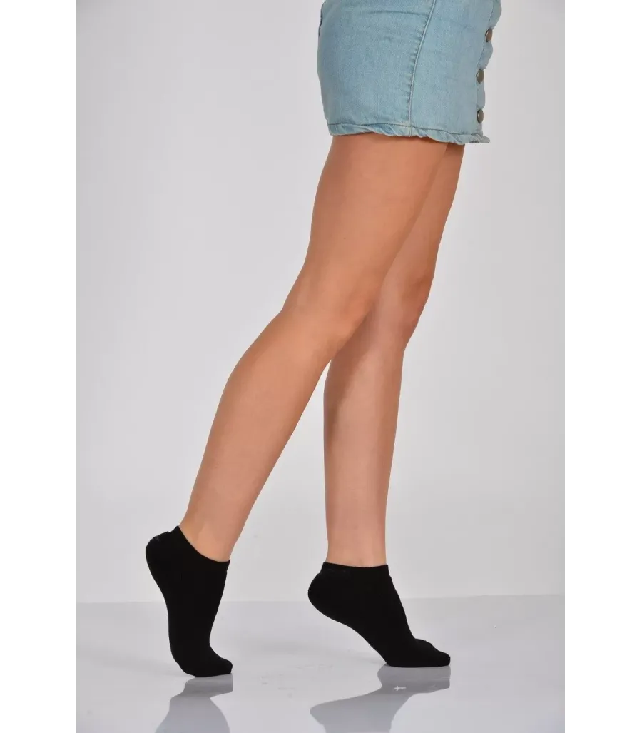 Toptan Lüx Patik Çorap Cotton Siyah
