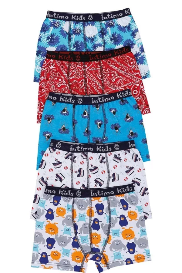 Toptan intimo Desenli Çocuk Boxer