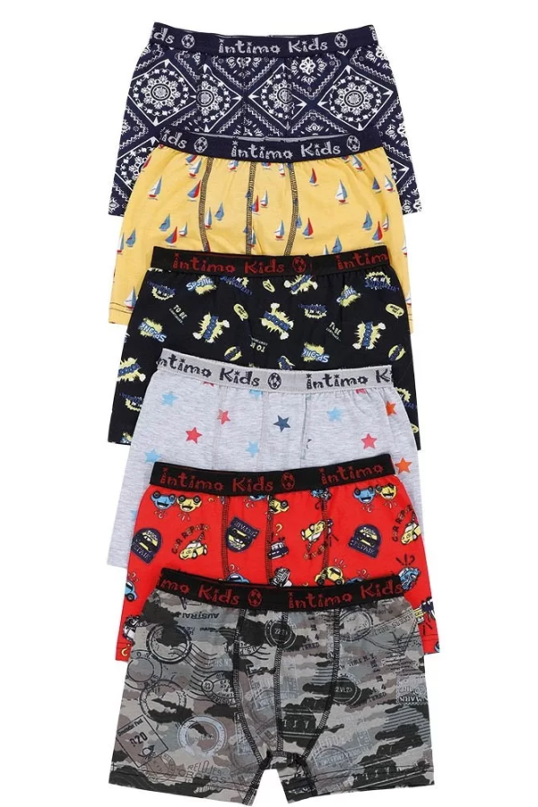 Toptan intimo Desenli Çocuk Boxer