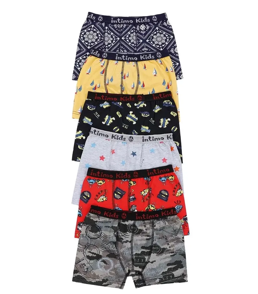 Toptan intimo Desenli Çocuk Boxer