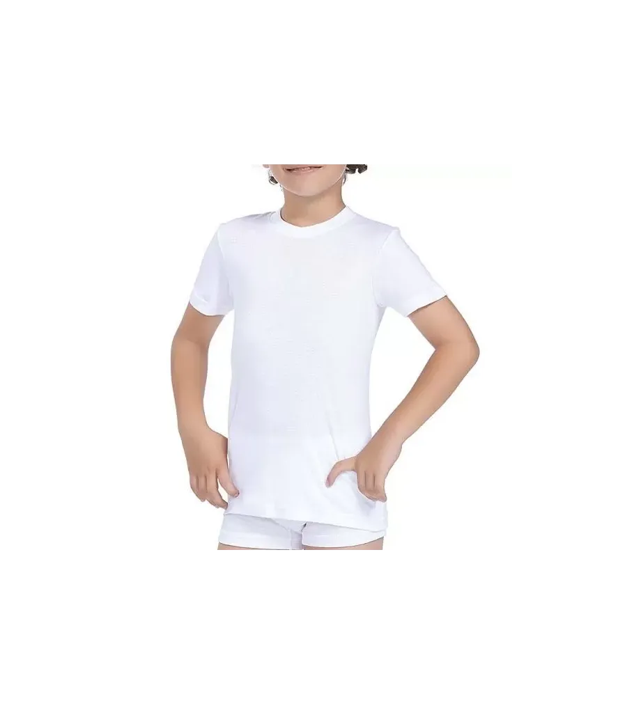 Toptan Gümüş Erkek Çocuk Penye Fanila