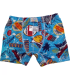 Toptan Gümüş Desenli Çocuk Elastan Boxer