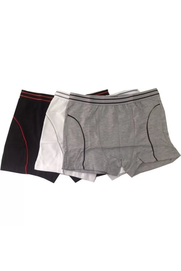 Toptan Gümüş Likralı Erkek Çocuk Boxer