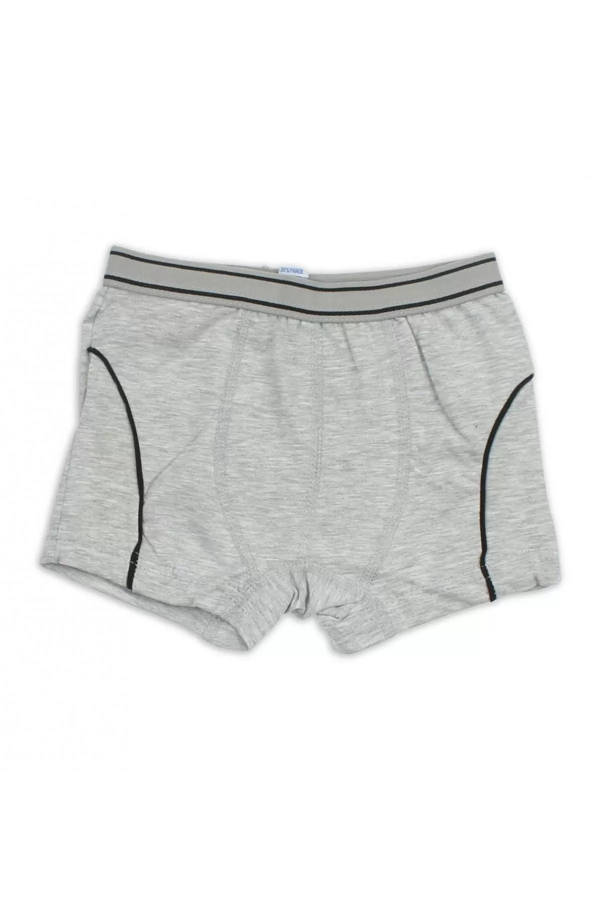 Toptan Gümüş Likralı Erkek Çocuk Boxer