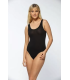 Toptan Gümüş Likralı Kadın Geniş Askılı Çıtçıtlı Body Siyah