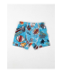 Toptan Gümüş Desenli Çocuk Elastan Boxer