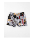 Toptan Gümüş Desenli Çocuk Elastan Boxer