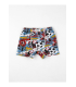 Toptan Gümüş Desenli Çocuk Elastan Boxer