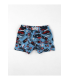Toptan Gümüş Desenli Çocuk Elastan Boxer