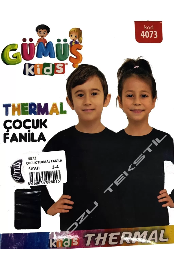 Toptan Gümüş Erkek Çocuk Termal Üst