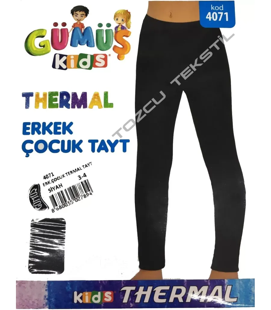 Toptan Gümüş Erkek Çocuk Termal Alt