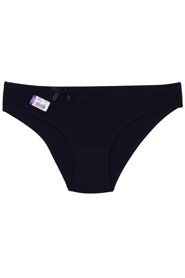 Toptan Sedef Yıldız Likralı Bikini Siyah Düz