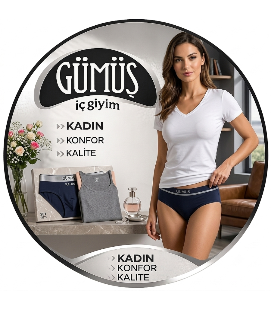 Gümüş Kadın İç Giyim