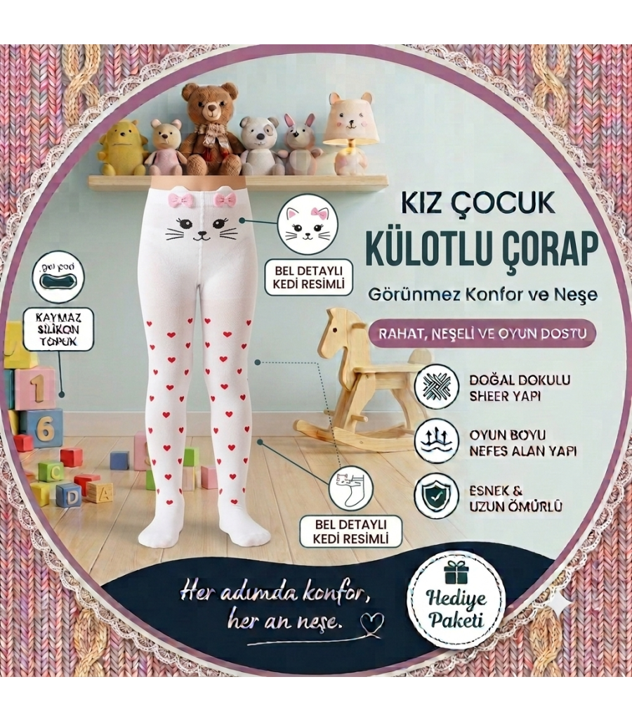 Kız Külotlu Çorap