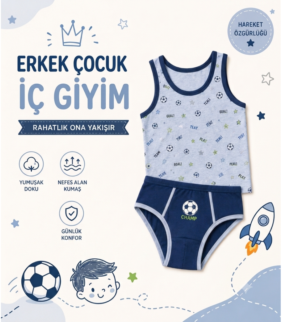 Erkek Çocuk İç Giyim