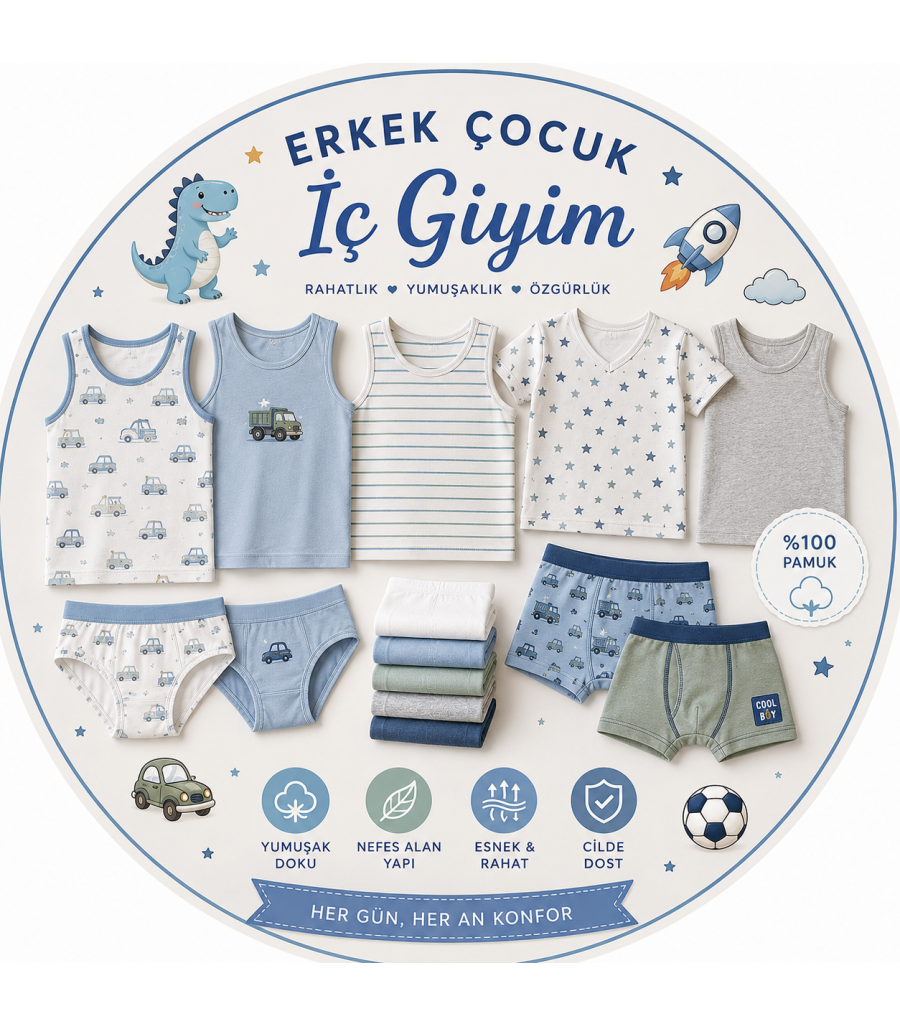 Erkek Çocuk İç Giyim