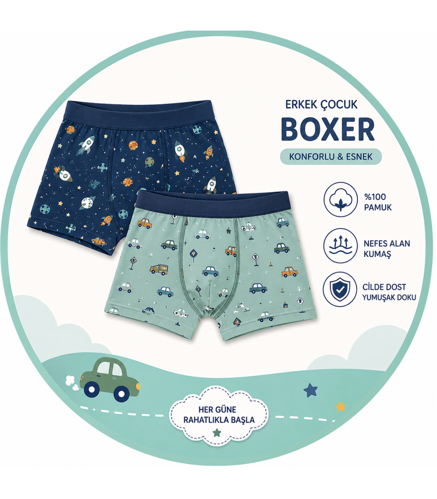 Erkek Çocuk Boxer