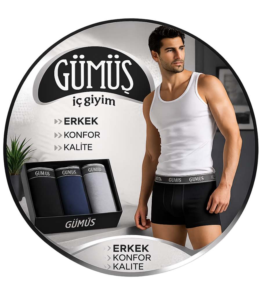 Gümüş Erkek İç Giyim