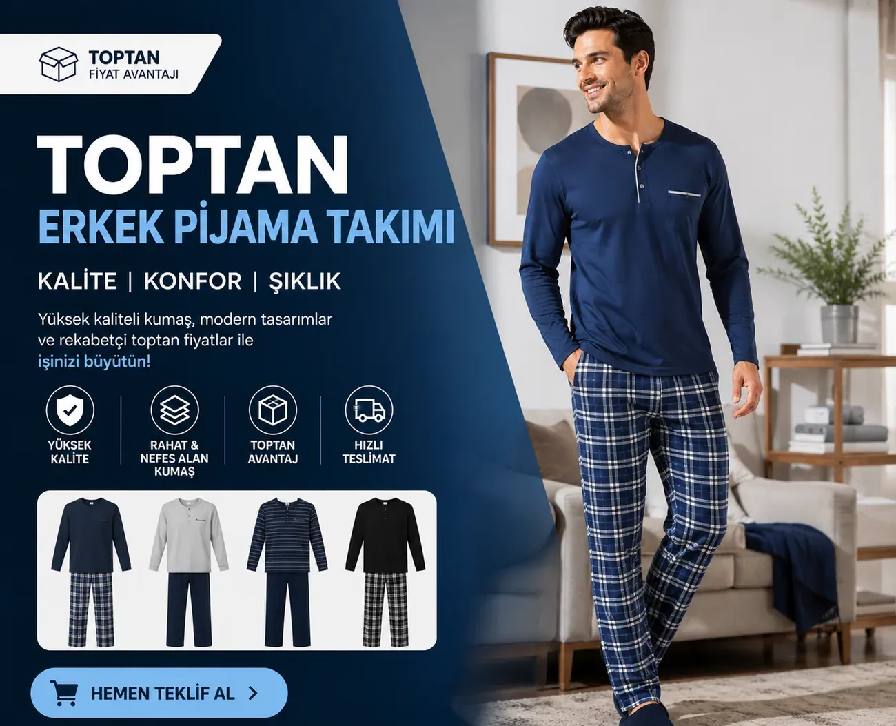 erkek pijama takımı