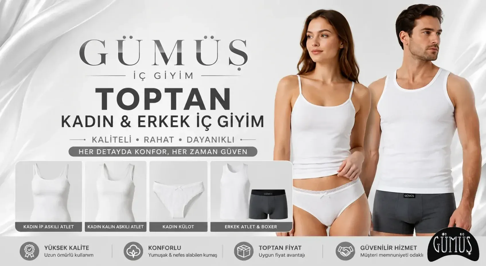 Toptan Gümüş İç Giyim Modelleri